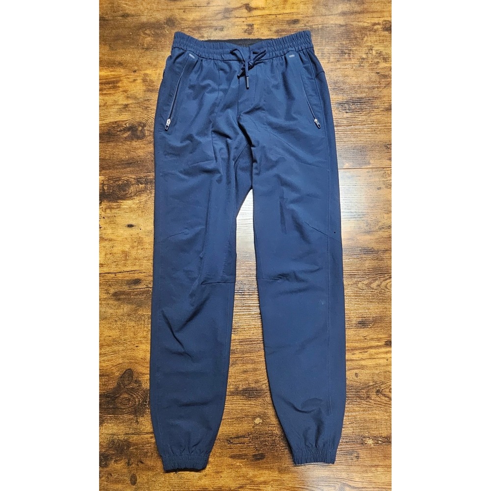 Lululemon Mens License to Train Jogger Navy Blue Running Pants XS Zipper Pockets